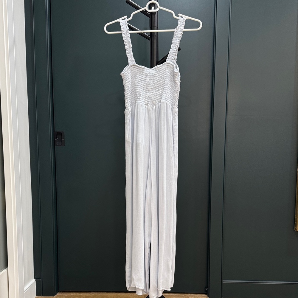 Wilfred White Smocked Wide-Leg Jumpsuit - Picture 2 of 3